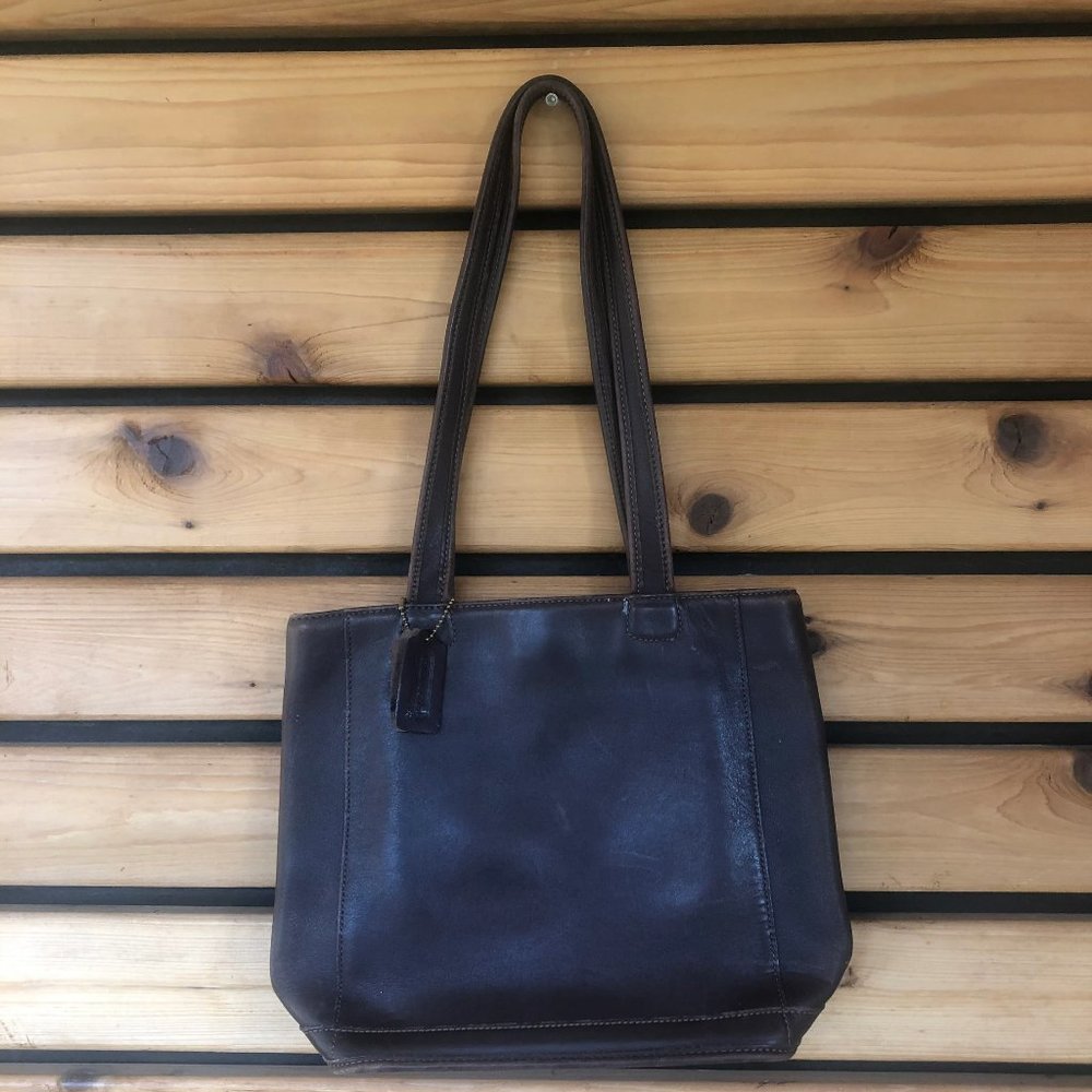 Vintage Coach Bag - Dark Brown